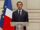 Nicolas Sarkozy confirme l'