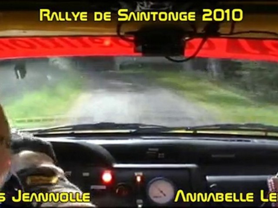Cam Embarquée JEANNOLLE -  LE PAGE  Rallye de Saintonge 2010