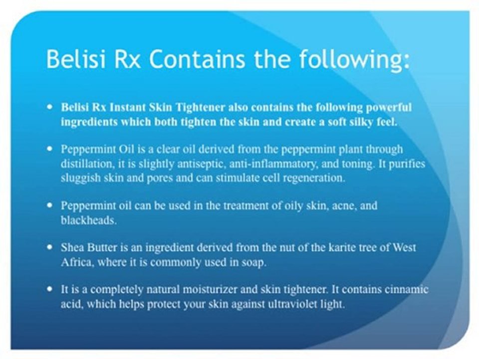 Belisi Rx Review