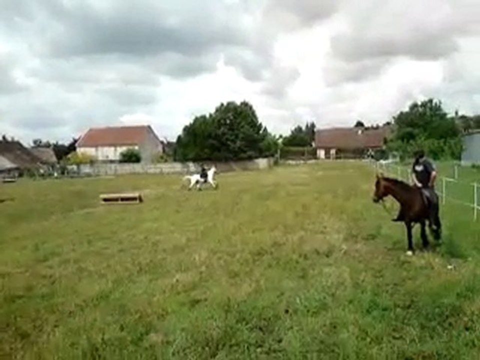 entrainement cross: moi et Mamzelle