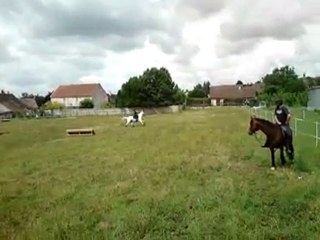 entrainement cross: moi et Mamzelle