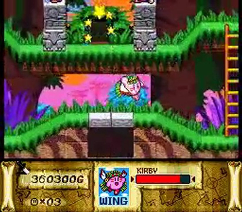 Lets Play Kirby Superstar Great Cave offensive pt1