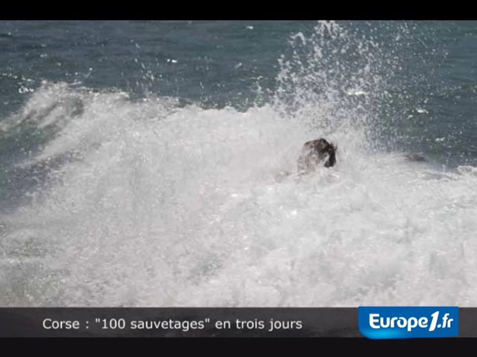 Corse : "100 sauvetages" en trois jours