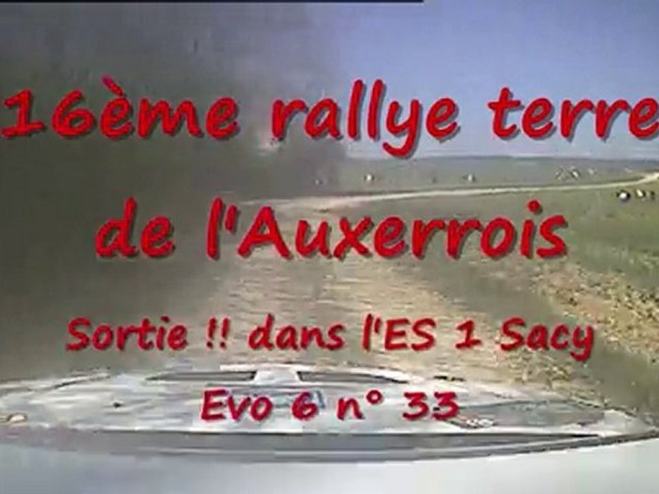 Sortie de piste !! au terre de l'auxerrois 2010