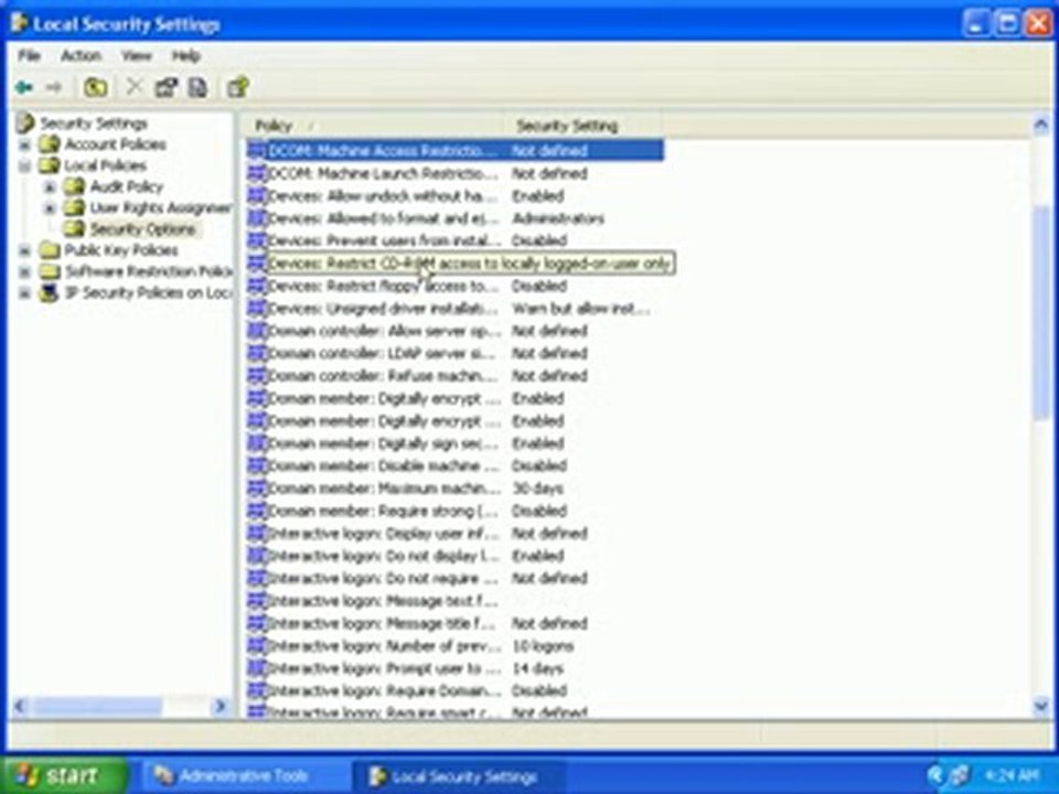 Clearing The Pagefile on Shutdown In Win XP