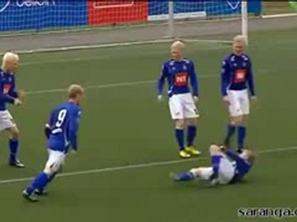 Surprenante célébration d'un but
