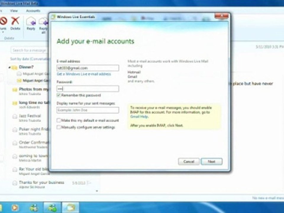 Manage Multiple Email - Windows Live Mail