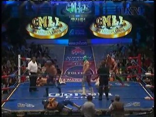 Ángel Oro, Panther, Valiente vs Euforia, Misterioso, Sangre