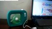 Desktop Dark Green Plastic TV Cooling USB Cooler Fan
