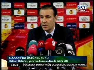 Galatasaray'da Üstünel Şoku