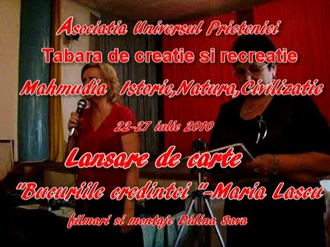 Lansare de carte -Mahmudia