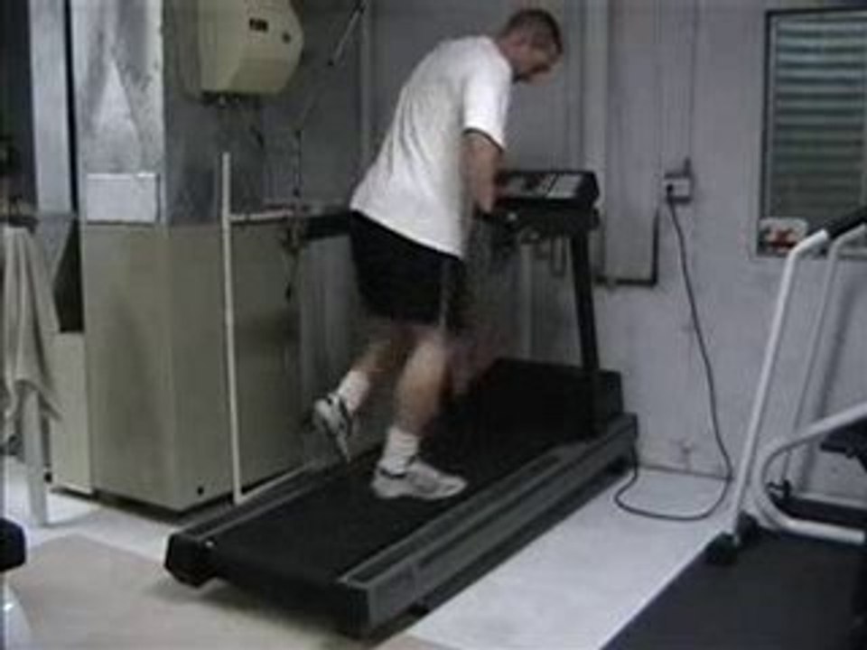 Sideways Treadmill Walking for stretching the hips