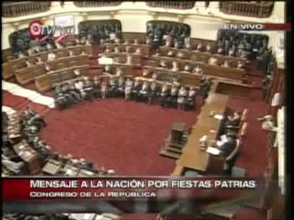Último Mensaje a la Nación del presidente Alan García - 2010