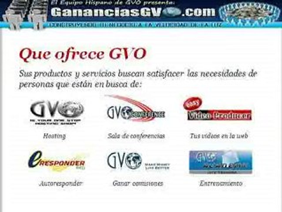GVO y GananciasGVO - Presentacion - No Te Lo Pierdas!