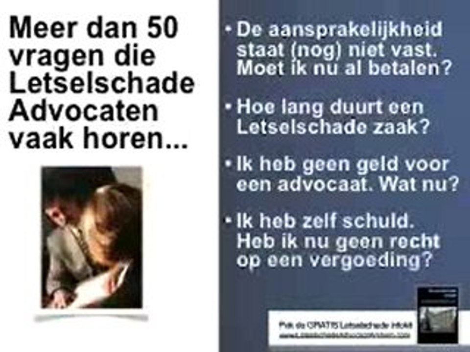 Letselschade verkeersongeval, letselschade bedrijfsongeval