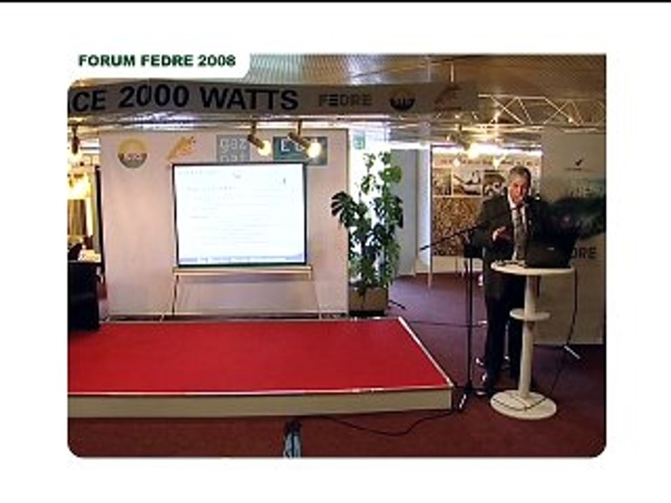 Forum FEDRE 2008 : Jean Brasier, SIG