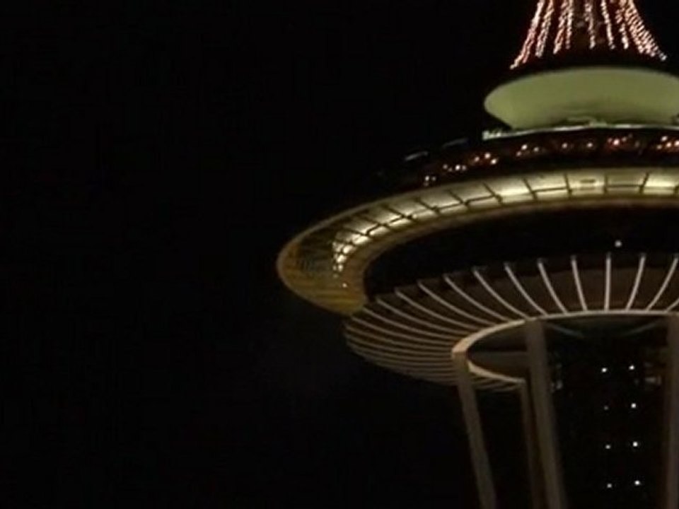 New Year's Eve Fireworks on the Space Needle