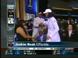 Joakim Noah Drafted #9 Overall 2007 NBA Draft