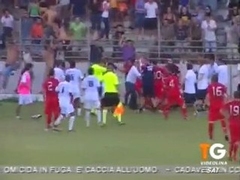 Bastia - Cagliari : grosse bagarre lors d'un match amical