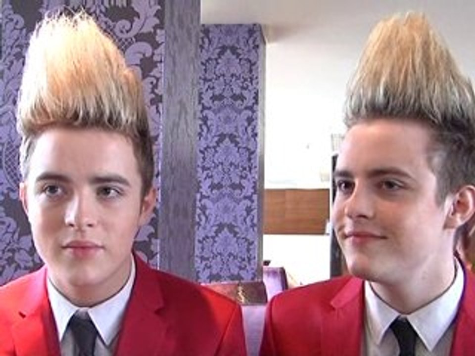 Jedward sing a get well song to Cheryl