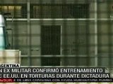 Ex militar confirmó entrenamiento de EE.UU. en torturas dur