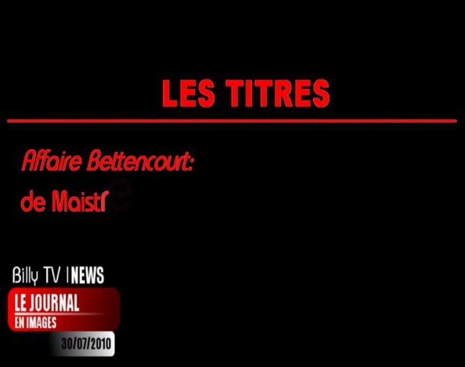 JT+ météo du 30/07/2010