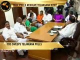 TRS sweeps Telangana polls, thumbs up for KCR