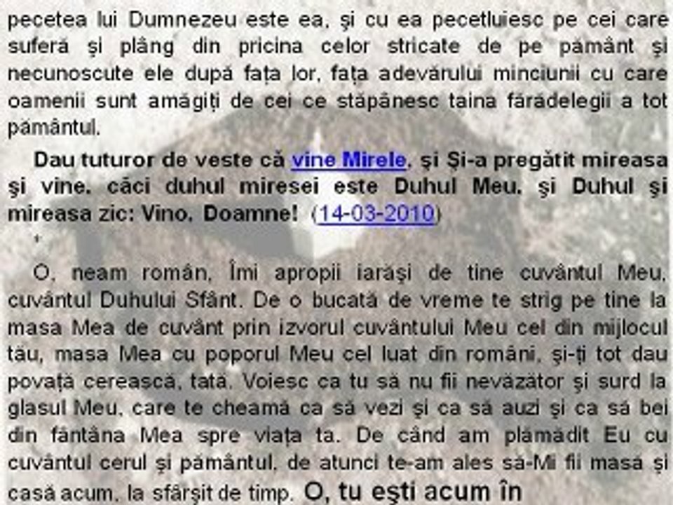 Cuvantul lui Dumnezeu pentru poporul român (audio) P1 (4)