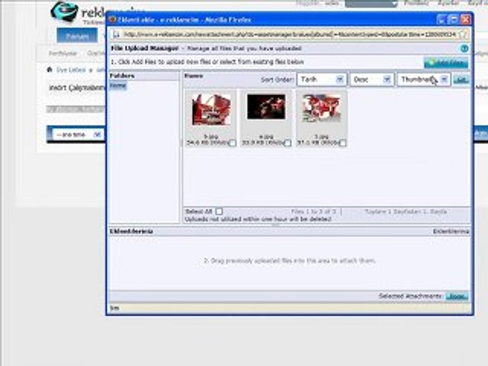 ALBUM EKLEME VBULLETİN