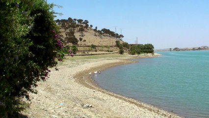 Lac de Lalla Takerkoust depuis l'auberge Le Flouka