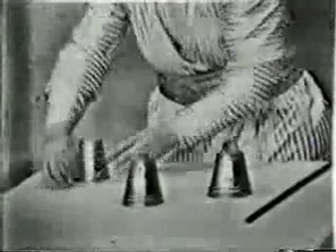 Gali-Gali le magicien, ses gobelets et ses poussins !