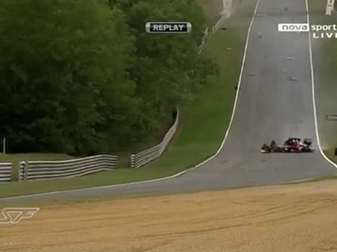 Superleague Formula Brands hatch 2010 horror crash