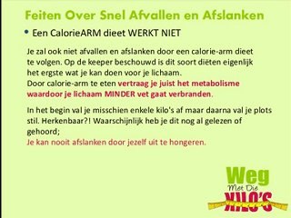 Snel Afvallen : Feiten over snel afvallen en afslanken