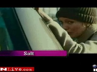 Angelina Jolie speaking about salt and brad pit