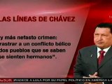 Colombia busca enfrentar a dos pueblos hermanos: Chávez