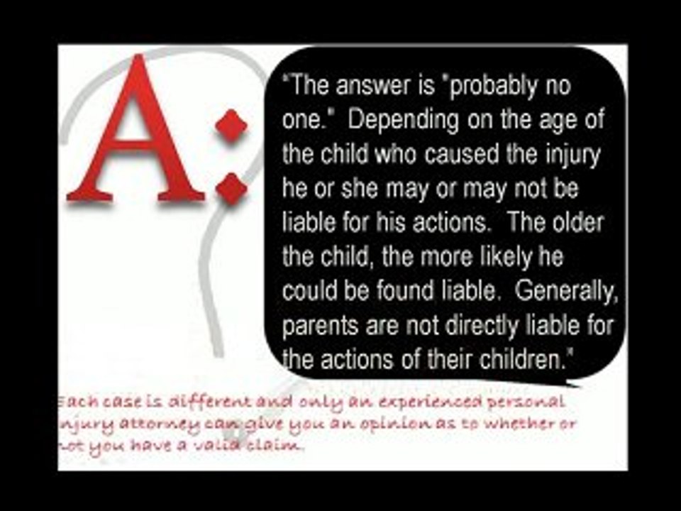 FAQ Who is Responsible for Injuries at School?