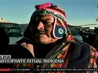 Con ofrenda, inicia en Bolivia mes de la Pachamama