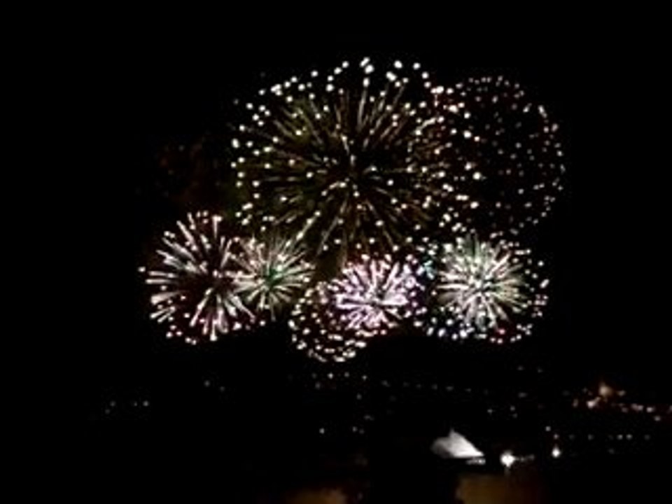 Feu artifice 50 ans barrage de Serre Poncon