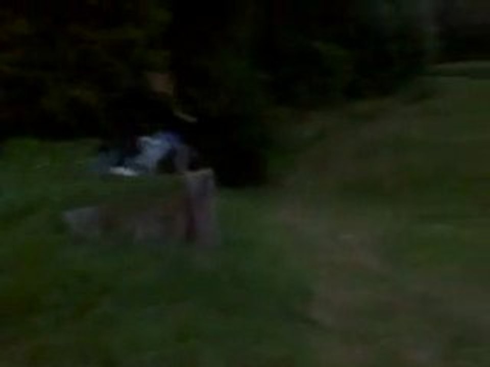 Chute phénoménale en vélo