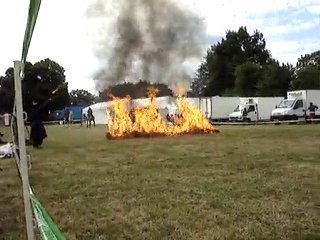 saut a travers le feu