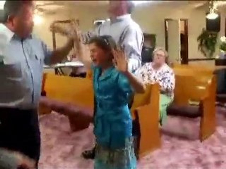 Сеанс "крещения духом"