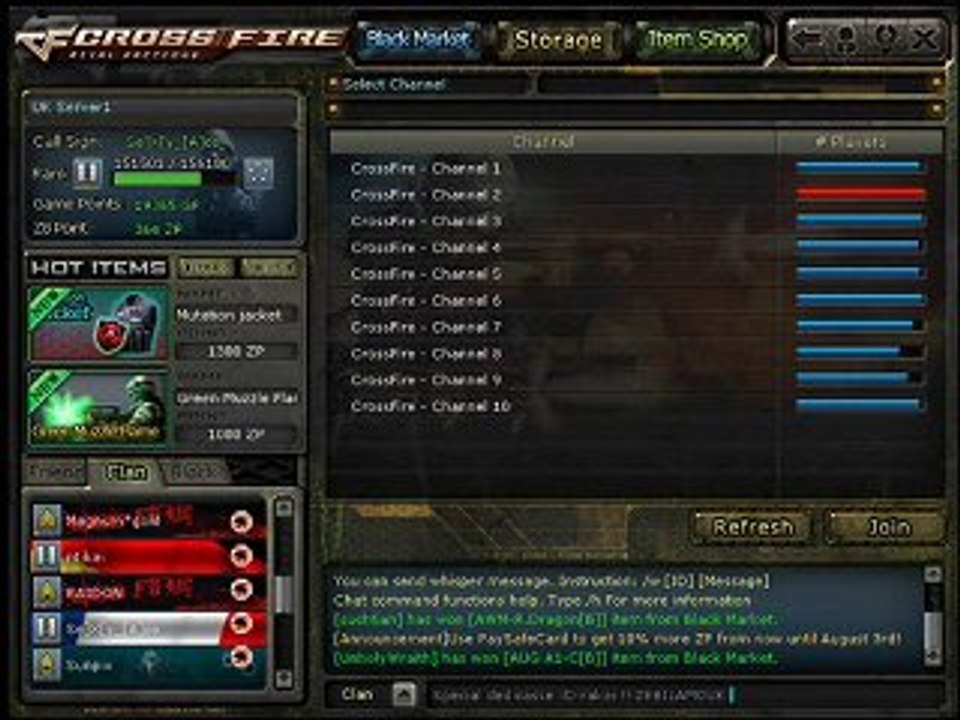 Astuce lvl crossfire