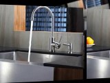 Kraus Farmhouse Stainless Sink, Faucet KPF-2160 & Dispenser