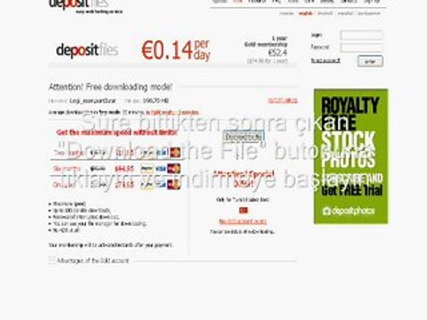 DepositFilesdan Dosya Yükleme Videolu Anlatım