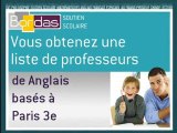 Soutien Scolaire Anglais - Paris 3e