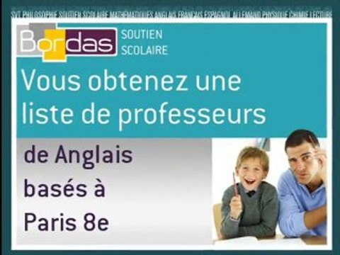Cours particulier Anglais - Paris 8e