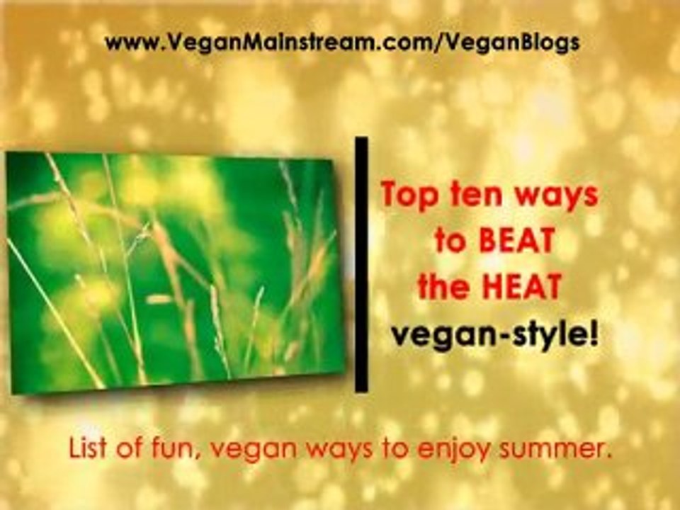Summertime Discussions On Vegan Mainstream Blog 0804