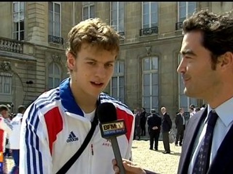 Les athlètes français reçus à l'Élysée