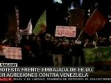 Paraguayos protestan por agresiones de EE.UU y Colombia cont