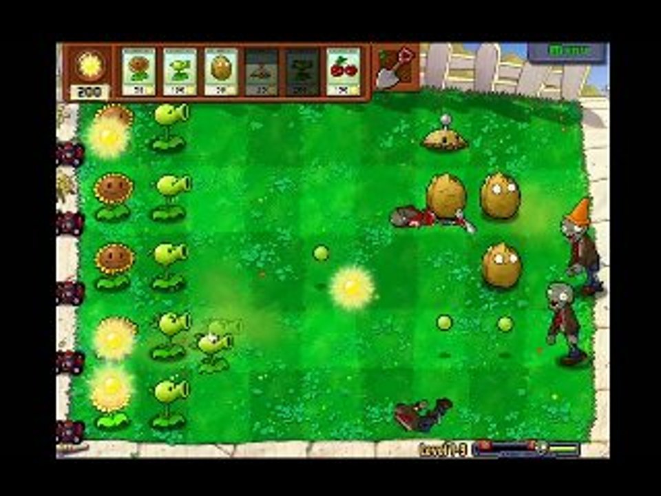 Game in live Plants vs zombies